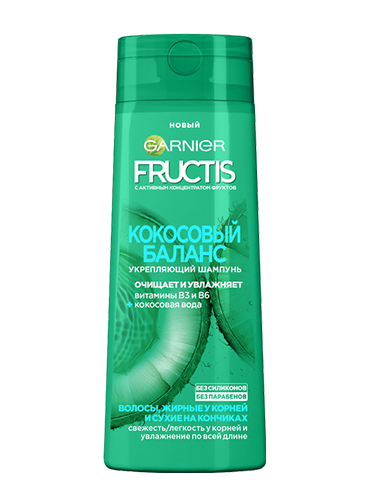 Garnier Fructis Кокосовый Баланс Укрепляющий шампунь 250 мл